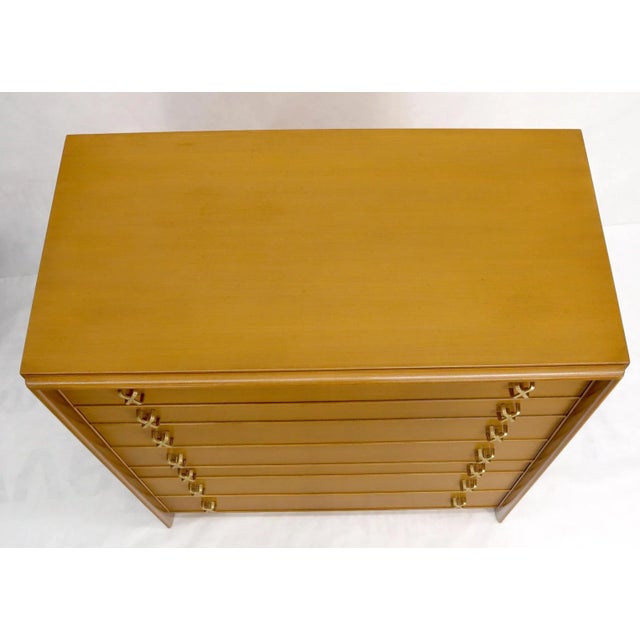 Paul Frankl X-Pulls Drawers High Chest Dresser For Sale - Image 6 of 13