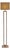 Italian Sculptural Aldebaran Floor Lamp in Burnished Brass-Effect Metal For Sale