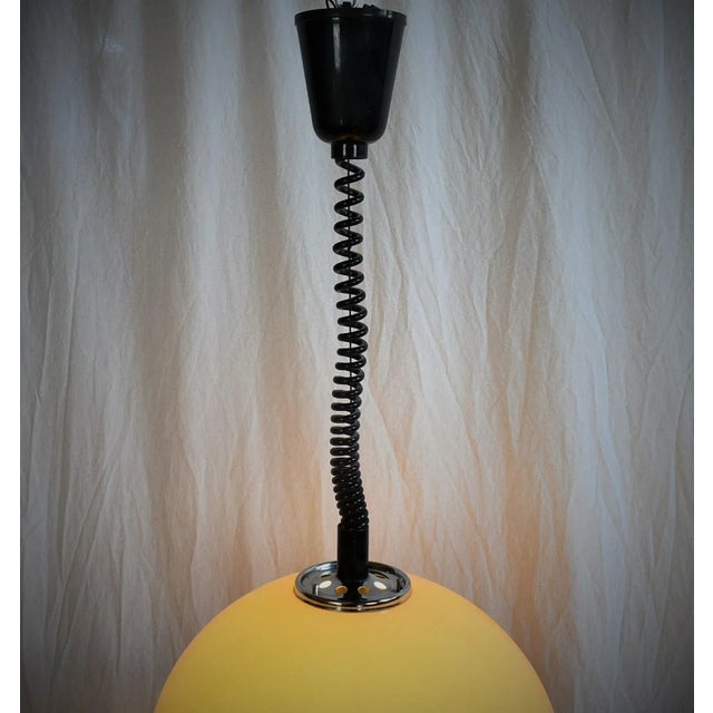 Guzzini Mid-Century White Pendant Lamp by Guzzini for Meblo, 1970s For Sale - Image 4 of 16