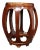 Chinese Rosewood Garden Seat Style Plant Stand For Sale