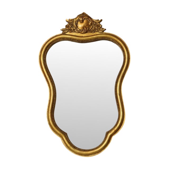 French Wall Mirror in Golden Wood For Sale - Image 15 of 15