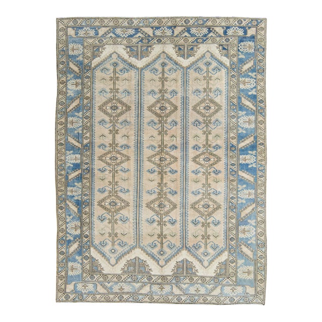 Turkish Vintage Rug 6'11" x 9'3" #21324 For Sale
