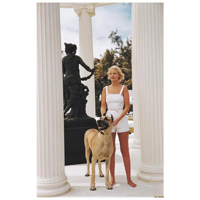 Cz guest with her great dane 1955 by slim aarons slim aarons limited estate edition american socialite c.z. Guest (mrs...