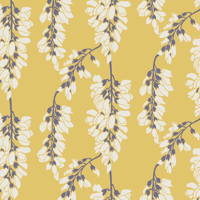Mitchell Black Home Heartbreaker Dusty Yellow Prepasted Wallpaper