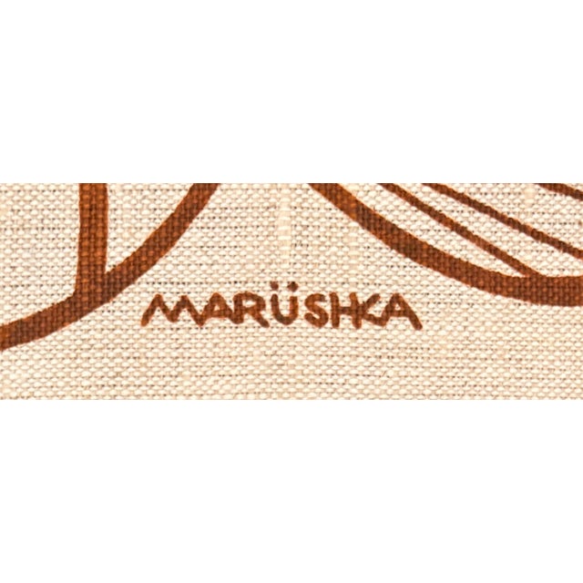 Shell game. Vintage Marushka screen print of a nautilus shell on a stretched linen canvas. Founded by Richard Sweet in...