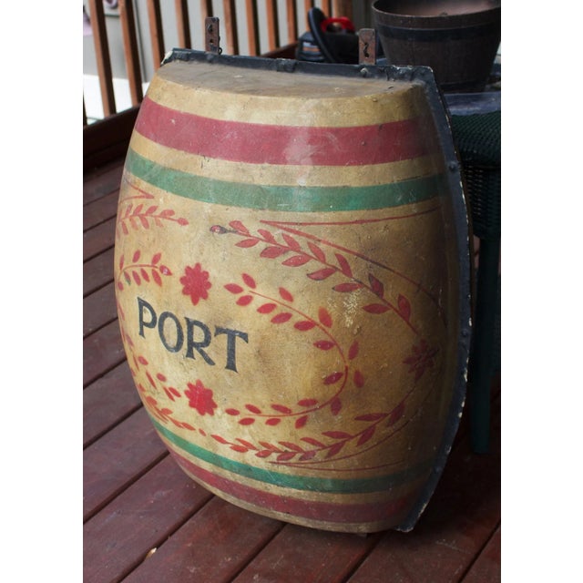 Vintage Port Wine Trade Sign For Sale - Image 4 of 10