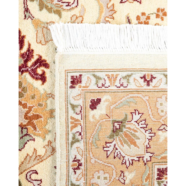 2000 - 2009 Mogul, One-of-a-Kind Hand-Knotted Area Rug - Ivory, 4' 1" x 6' 5" For Sale - Image 5 of 8
