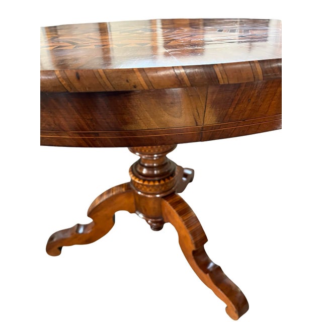 Antique Italian Sorrento Side Table, 1800s For Sale - Image 11 of 16