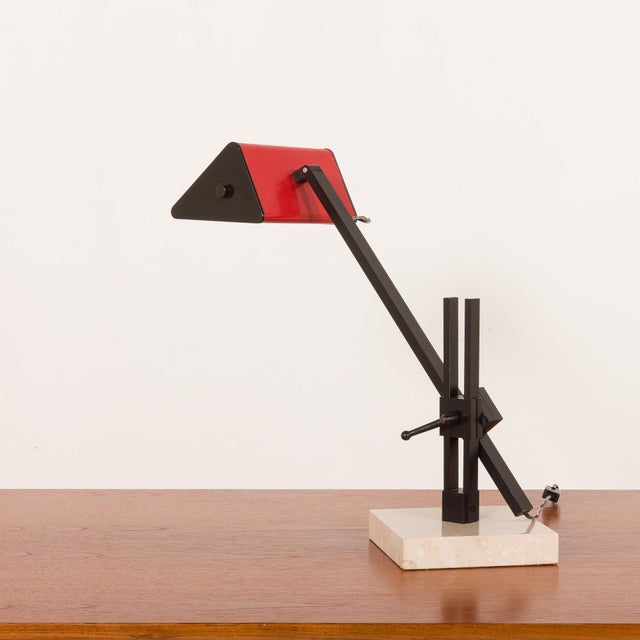 French Desk Lamp in the style of Jean Prouvé, 1970s For Sale - Image 6 of 17