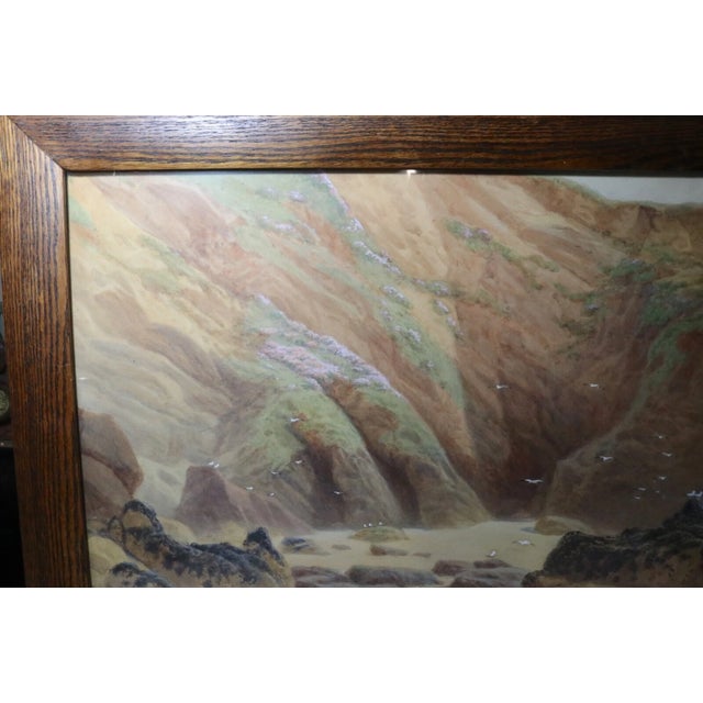 Antique 1800's Original William E. Croxford Seascape Coast Nautical Painting For Sale - Image 4 of 12