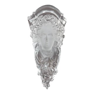 Yaacov Heller Vintage Art Deco Figural Lucite Wall Mounted Sconce Sculpture For Sale