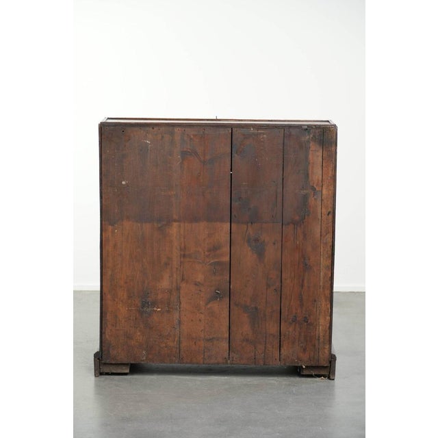 Antique English Oak Secretary Desk For Sale - Image 6 of 14