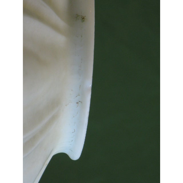 Vintage Light Shade Frosted Glass Empire For Sale - Image 10 of 11