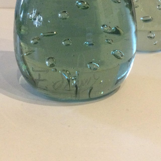 Mushroom sculptures in blown glass and pâte de verre. Entirely handmade and signed by the artist. The base is made of...