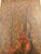 Shabby Chic Late 20th Century Themed Crackle Painted Arched Wood Wall Panel - Violin and Huqin For Sale - Image 3 of 10