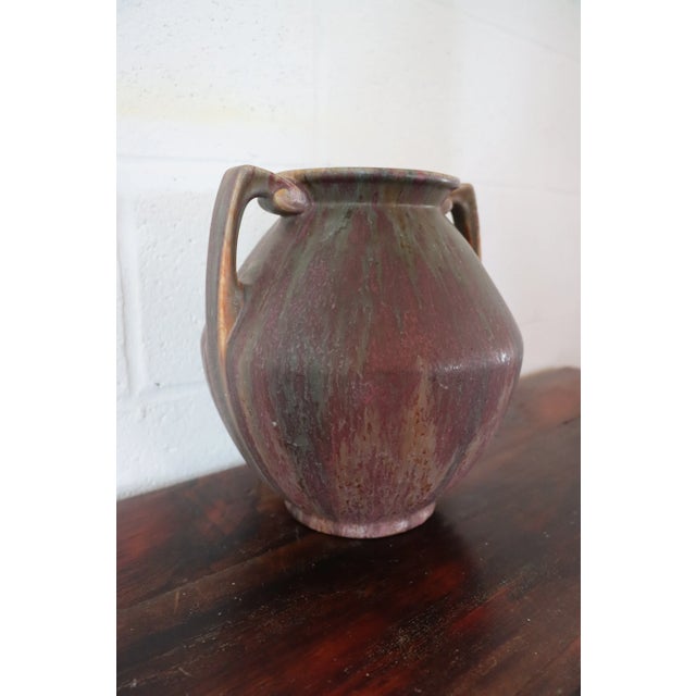 Glazed pottery jug/pot with handles