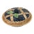 1990s Majolica Co Er Blueberry Pie Dish For Sale