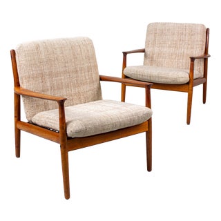 Vintage Danish Teak Easy Chair by Svend Aage Eriksen for Glostrup, 1960s For Sale