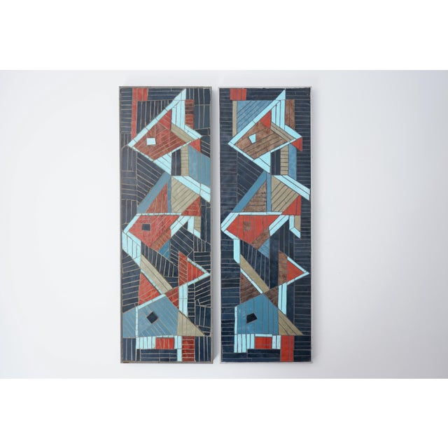 Mid-Century Mosaic Fish Wall Plates by R. Zimmermann for Ritter, 1950s, Set of 2 For Sale - Image 14 of 14