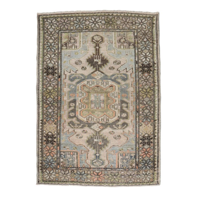 Malayer Square Scatter Size Rug rug no.j5083 For Sale