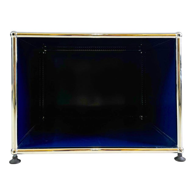 Sideboard in Steel Blue by Fritz Haller for Usm Haller For Sale