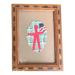 Contemporary Original Wayne Cunningham Abstract Figure Collage