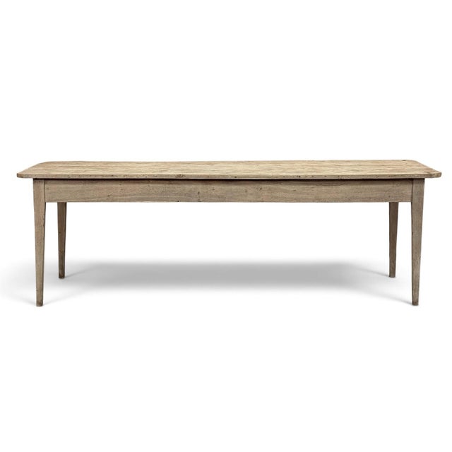 18th Century Country French Louis XVI Period Rustic Elmwood Dining Table For Sale - Image 4 of 18
