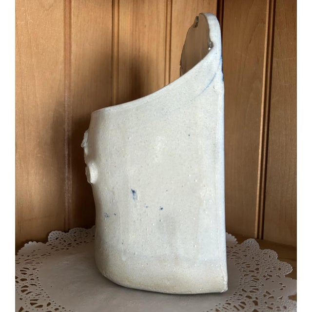 Late 20th Century Late 20th Century Vintage Jon Carlos Lopez Pottery Glazed Wine Bottle Holder Lion Head For Sale - Image 5 of 7