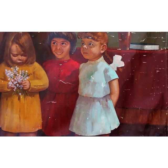 Lenin Portrait Painting: Antique Soviet Art, Ukrainian Artist 125-200 For Sale - Image 6 of 6