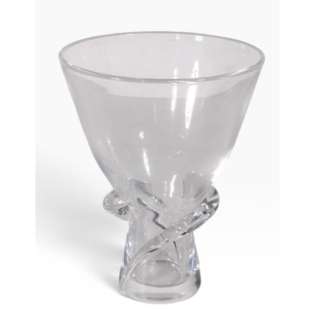 Mid 20th Century Steuben Crystal Twist Vase For Sale In New York - Image 6 of 8