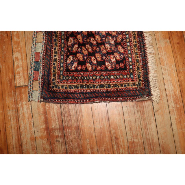 Persian 20th Century Zabihi Collection Persian Kurd Bagface Rug - 1'4" x 1'6" For Sale - Image 3 of 9