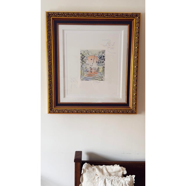 Peter Max Late 20th Century Peter Max “Better World I I ” Hand-Colored Etching With Remarques, Signed Limited Edition For Sale - Image 4 of 10