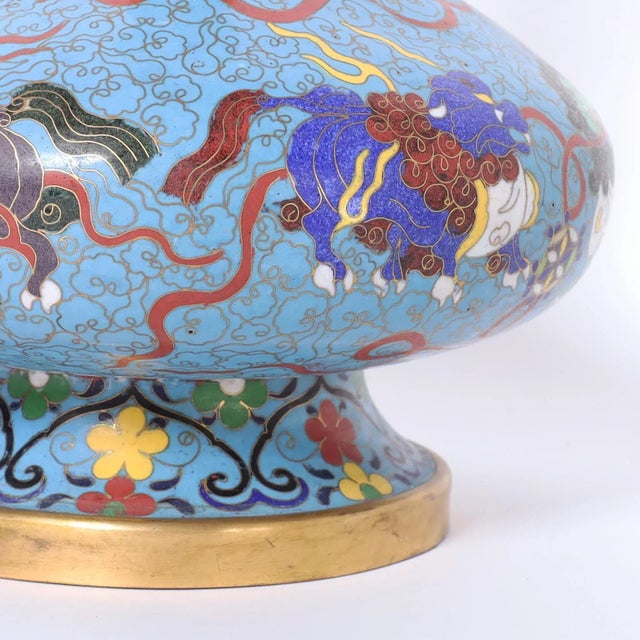 1970s Cloisonne Vase by Maitland-Smith For Sale In West Palm - Image 6 of 8