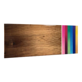 Mini Leaner #7, Contemporary Painted Rainbow Wall Sculpture, 2020 For Sale