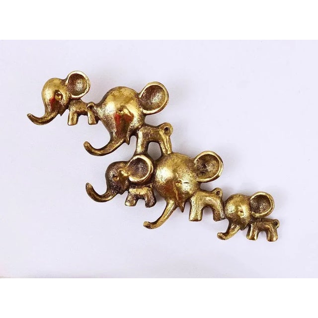 1950s Brass Elephant Key Hanger attributed to Walter Bosse for Hertha Baller, Austria, 1950s For Sale - Image 5 of 8