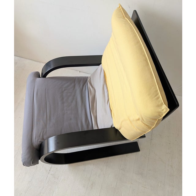 Wood Vintage Italian Lacquered Bent Ply Lounge Chair by Carlo Berruti for Danber, 1970s For Sale - Image 7 of 16