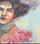 Figurative Vintage Painting of an Edwardian Woman With Hat & Scarf For Sale - Image 3 of 9