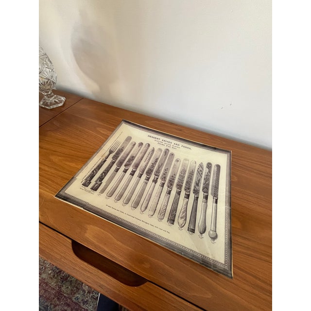 Fornasetti Style Glass Platter, Hollywood Regency, 20th Century For Sale In New York - Image 6 of 9