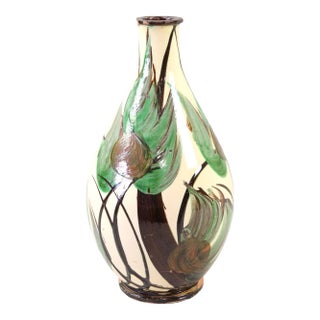 Art Nouveau Large Danish Decorative Vase by Herman A. Kähler, Denmark, 1940s For Sale