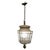 Brown Large French Brass Hanging Lantern, 1920s For Sale - Image 8 of 8
