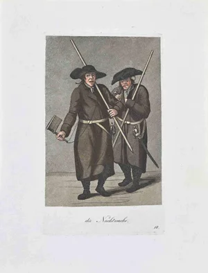 Christoph Suhr, Die Nachtwache, Etching, 1808