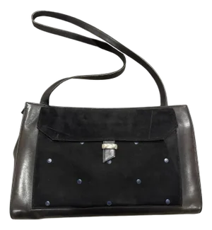 1990s Gianni Versace Suede and Leather Shoulder Bag