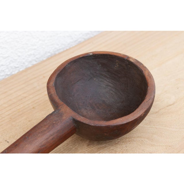 Patinated Dark Brown Long Spoon For Sale In Los Angeles - Image 6 of 7