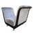 Late 20th Century Late 20th Century Art Deco Guglielmo Ulrich Style Scuptural Benches Newly Reupholstered - Pair For Sale - Image 5 of 8