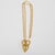 Metal Christian Lacroix Gilt Metal Lace Pendant Chain Necklace For Sale - Image 7 of 11