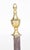 Antique Federal Brass and Iron Fireplace Andirons and Fire Screen—Three Piece Set For Sale In New York - Image 6 of 11