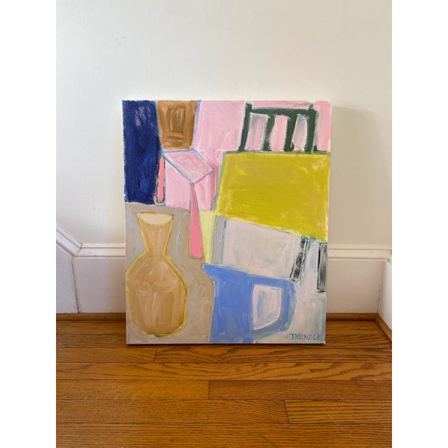 Sarah Trundle Sarah Trundle, Contemporary Abstract Still Life, "The Comforts of Home" For Sale - Image 4 of 4