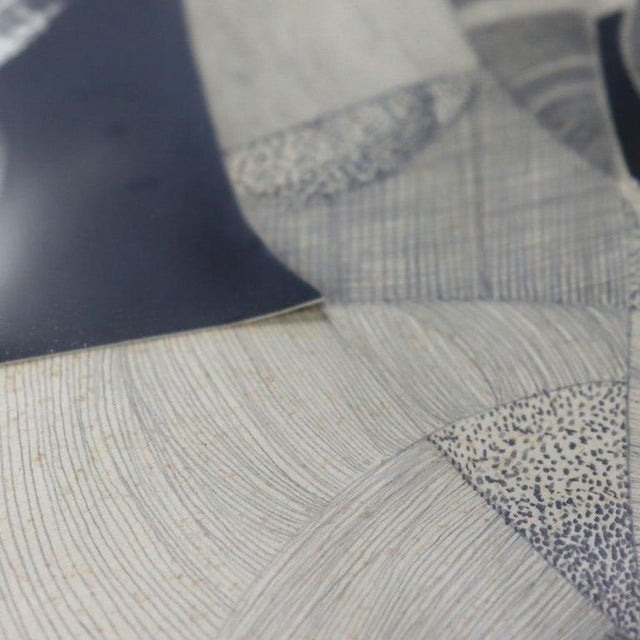 1970s Abstract Impressionist Mixed Media Drawing by Lynough, Framed, C1975 For Sale - Image 9 of 9