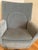 Textile 1990s Modern Comfortable Chair & Ottoman For Sale - Image 7 of 14