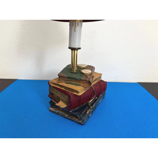 1970s Trompe l'Oeil Books Lamp For Sale - Image 15 of 18